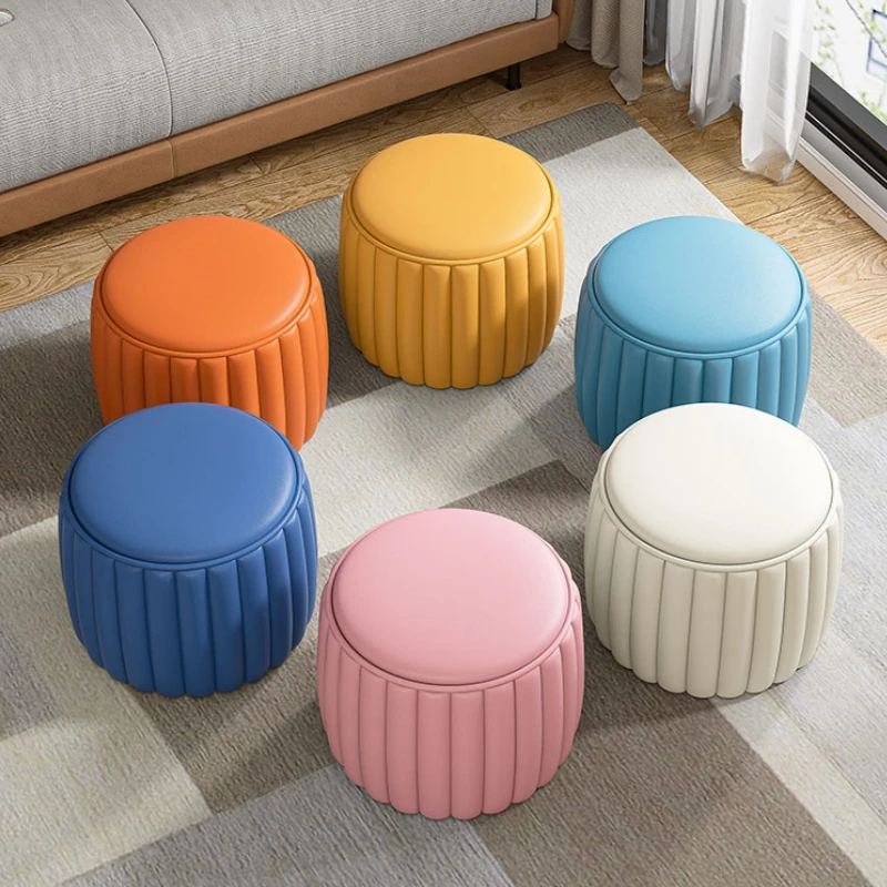 Colorful Pine Sofa Stool 1