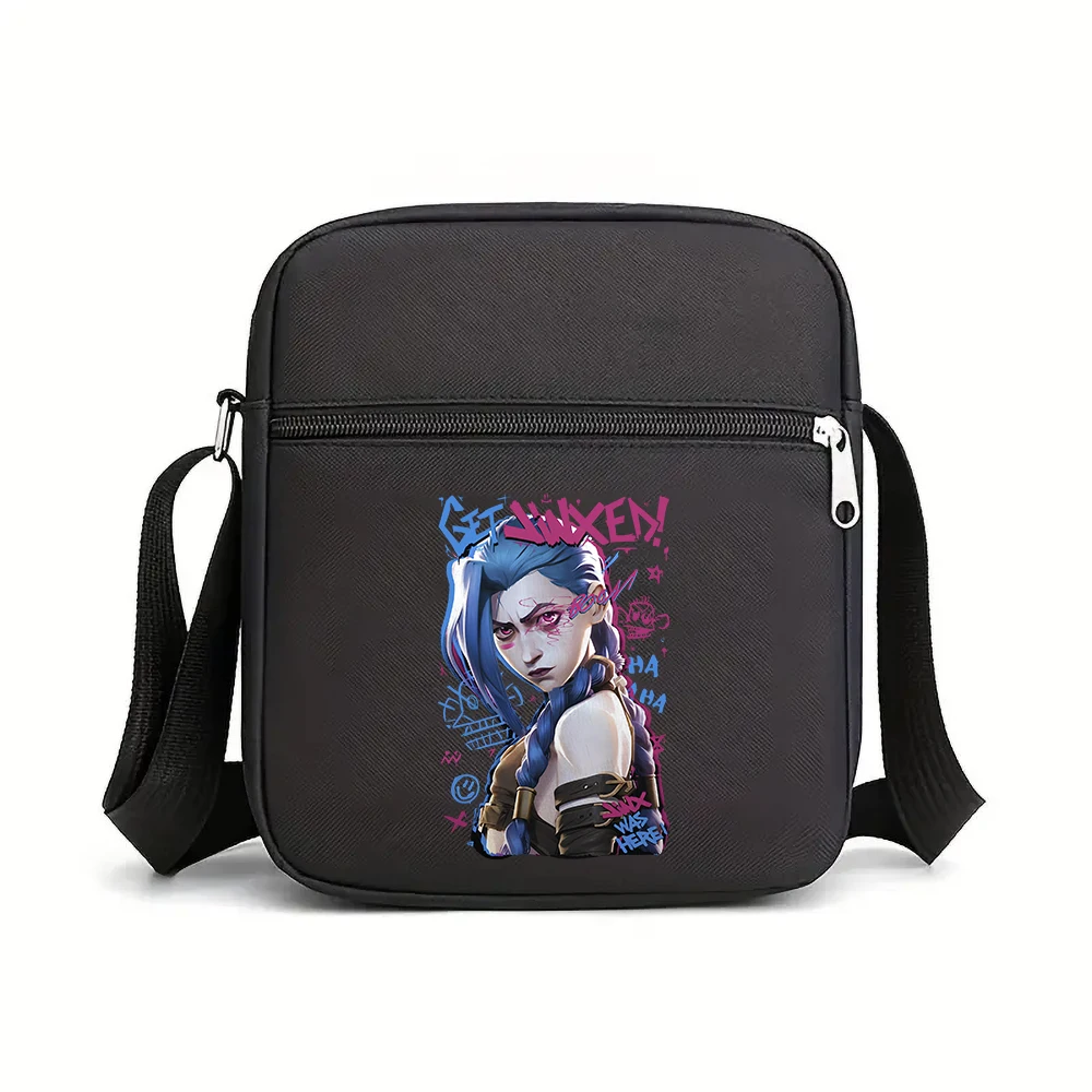 Arcane-Jinx Crossbody Bag Men Nylon Shoulder Bag For Men Oxford Messenger Side Sling Husband Chest