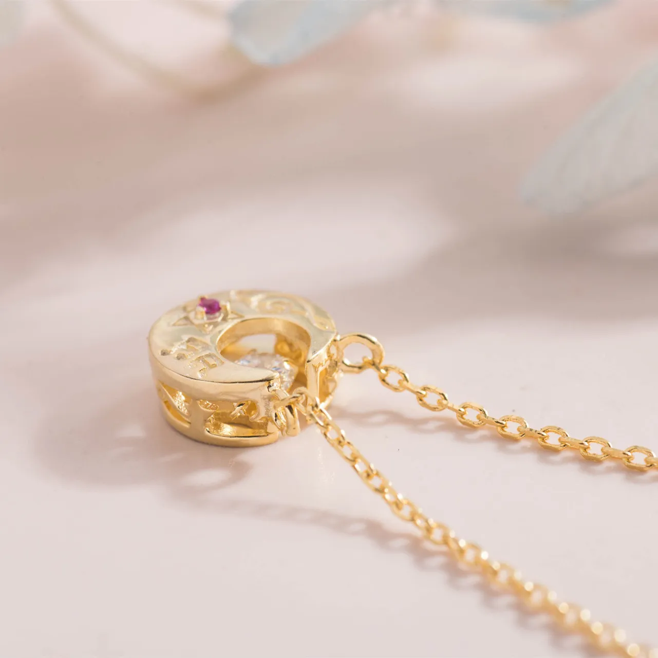 Japan Anime Sailor Necklace Sailor Saturn Pluto Moon Shape Pendant 925  Sterling Silver Cosplay Jewelry Women Girls Gift, image size:1281x1281