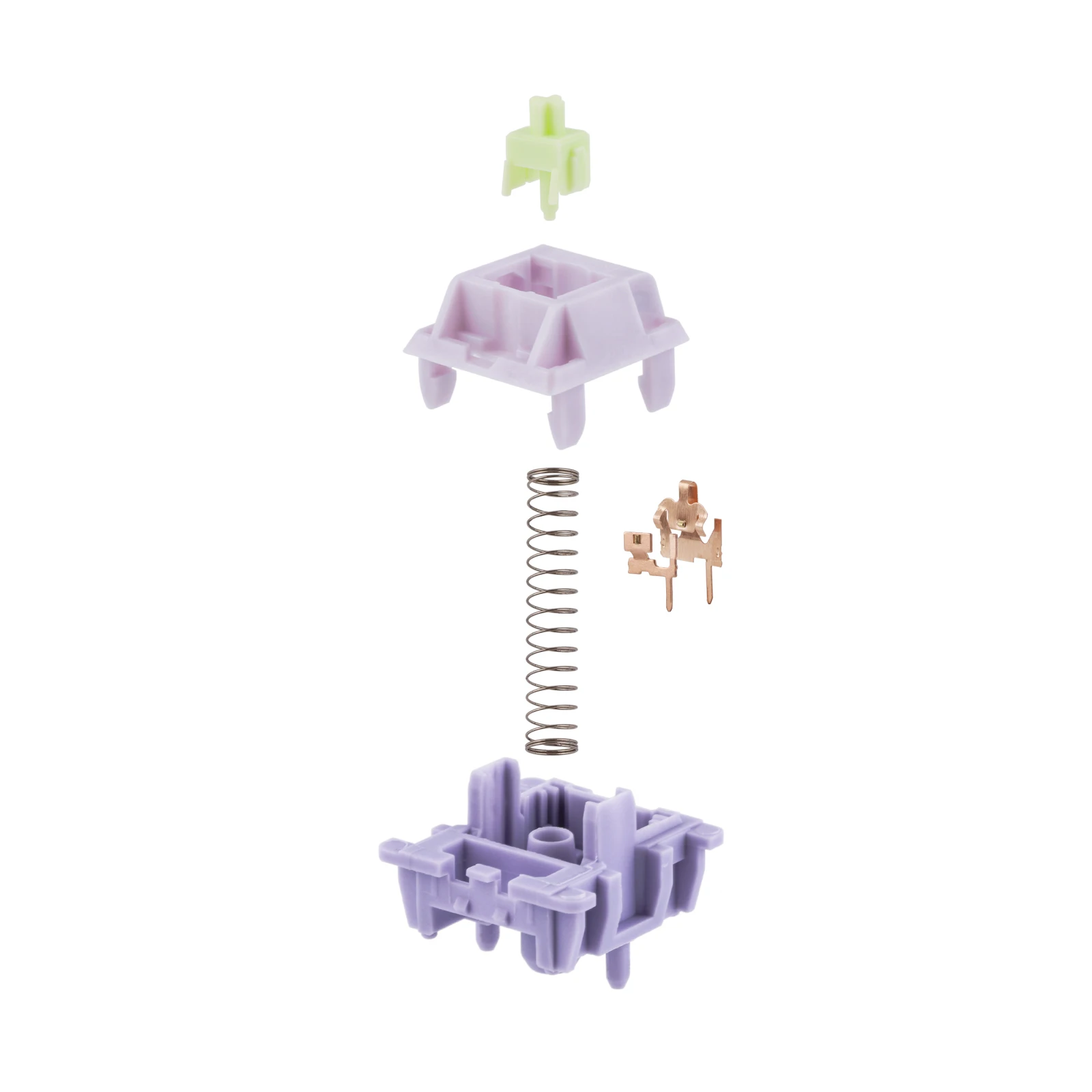 30/100 Pieces EPOMAKER Wisteria Linear 45gf Factory Lubed 5