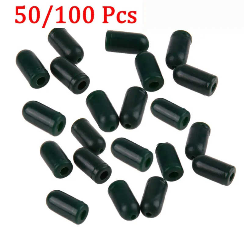 Carp Fishing Protector Beads Rig Knot Swivel Protecting Green Buffer Terminal Tackle 50/100 Pcs For Carp Fishing Pesca fishing tools,fishing accessories,fishing tool,fishing tackle,fishing beads,fishing swivels,fishing rod tip protector,fishing rod protector
