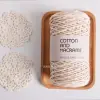 KNOTITUDE 3mm Cotton Macrame Cord 130m a Roll Hand knitting yarn Hand Crochet yarn Bag crochet yarn 100% high quality cotton 1