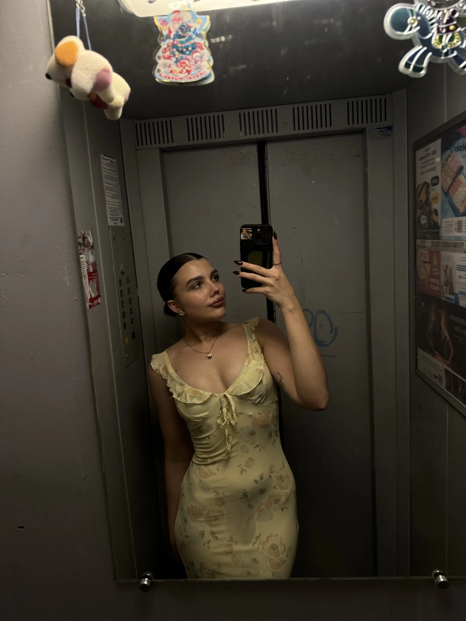 Cryptographic Summer Floral Print Plunge Maxi Dress photo review