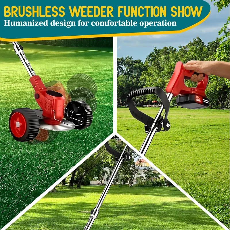 Cordless Lawn Mower and Trimmer 6