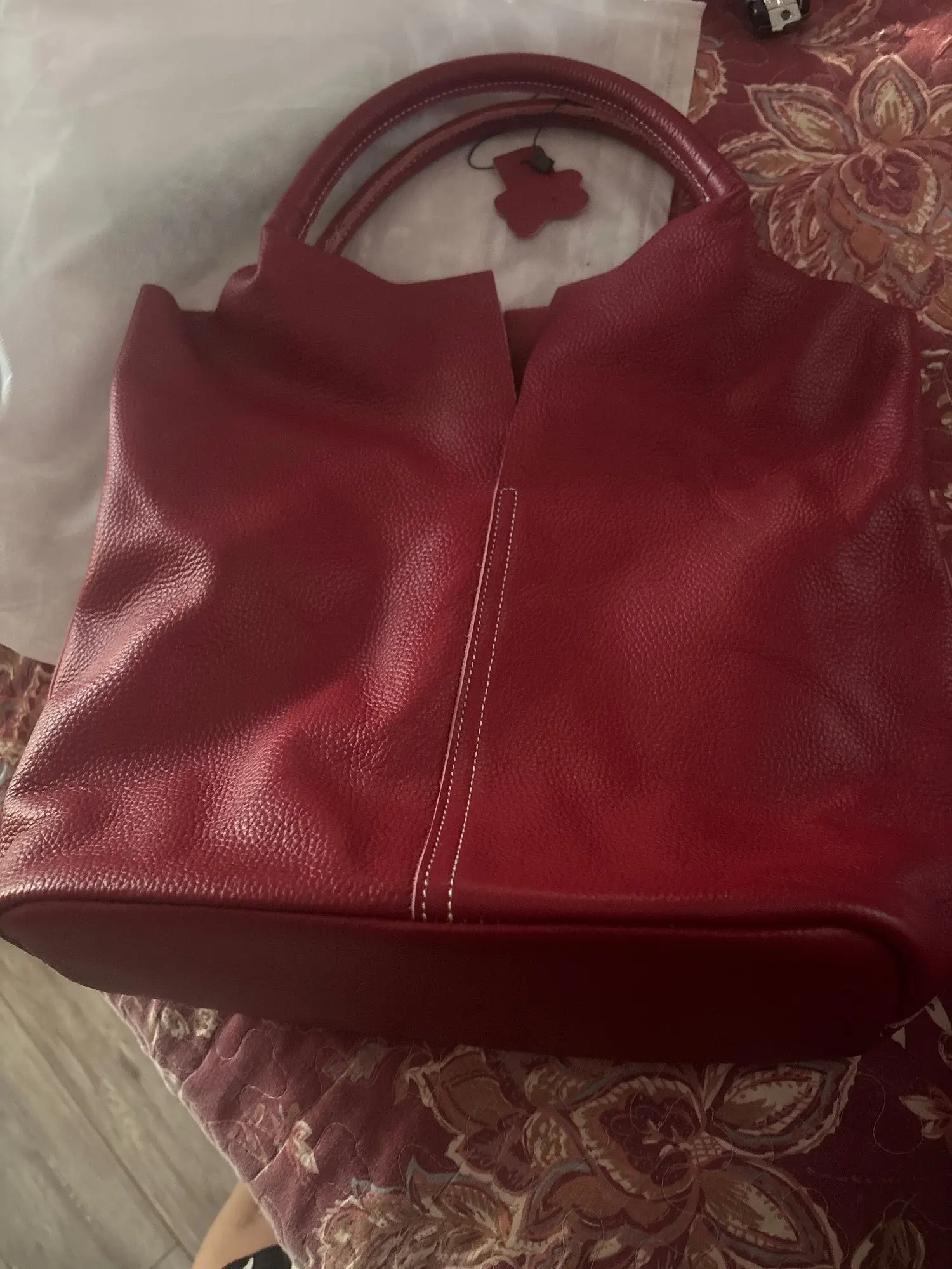 Soft Leather Commuter Tote Bag photo review