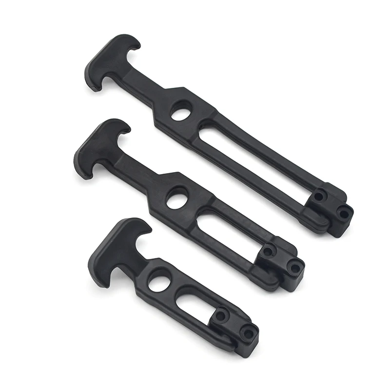 XK709-5 T-handle Rubber Flexible Draw Latches Fit For Toolbox /Cooler/Golf Cart/farm Machinery-Black