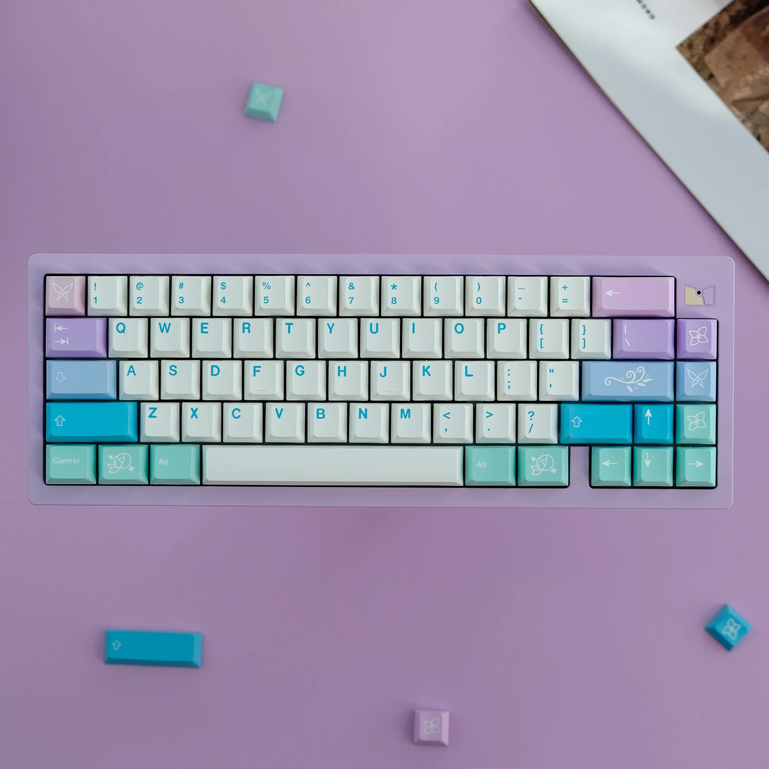 

138 Keys GMK Fairy Keycaps Cherry Profile Fairy Gradient Keycap PBT Dye Sublimation Mechanical Keyboard Keycap For MX Switch