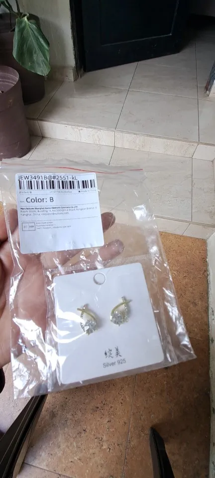 Korean Style Fashion Cross Stud Earrings photo review