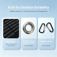 Panneau solaire monocristallin pliable 35W, chargeur solaire portable, sortie USB Type-C DC, panneau solaire compact et léger pour téléphone, tablette, batterie externe, camping, randonnée, extérieur, camping-car 4