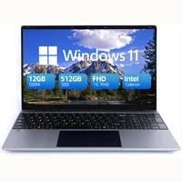 15.6 Inch Laptop 12GB DDR4 512GB SSD Intel N5095 Processor IPS Display 1080P Windows11 38000mAh Battery Business & Home Laptop