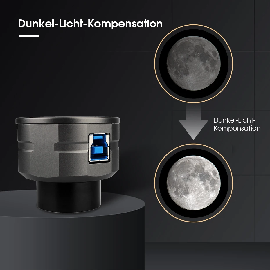SVBONY SV205 Teleskop-Planetenkamera 1,25-Zoll-Adapterrohr CMOS IMX415 Elektronisches Okular 8MP USB3.0 für Astrofotografie – Detail 7