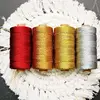 1.0mm Metallic Embroidery String Macrame Cord 3ply Twist Thread 100yards a Roll for Embroidery & Decoration 3