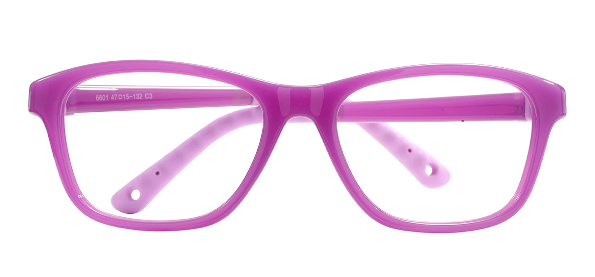 Silicone Flexible Square Blue Light Blocking Glasses For Kids