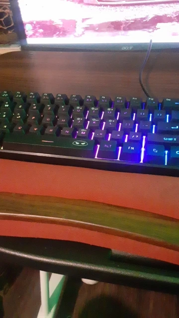 MageGee Mini 60% Gaming Keyboard, RGB Backlit 61 Key Ultra-Compact Keyboard, TS91 Ergonomic Waterproof Mechanical Feeling Office photo review