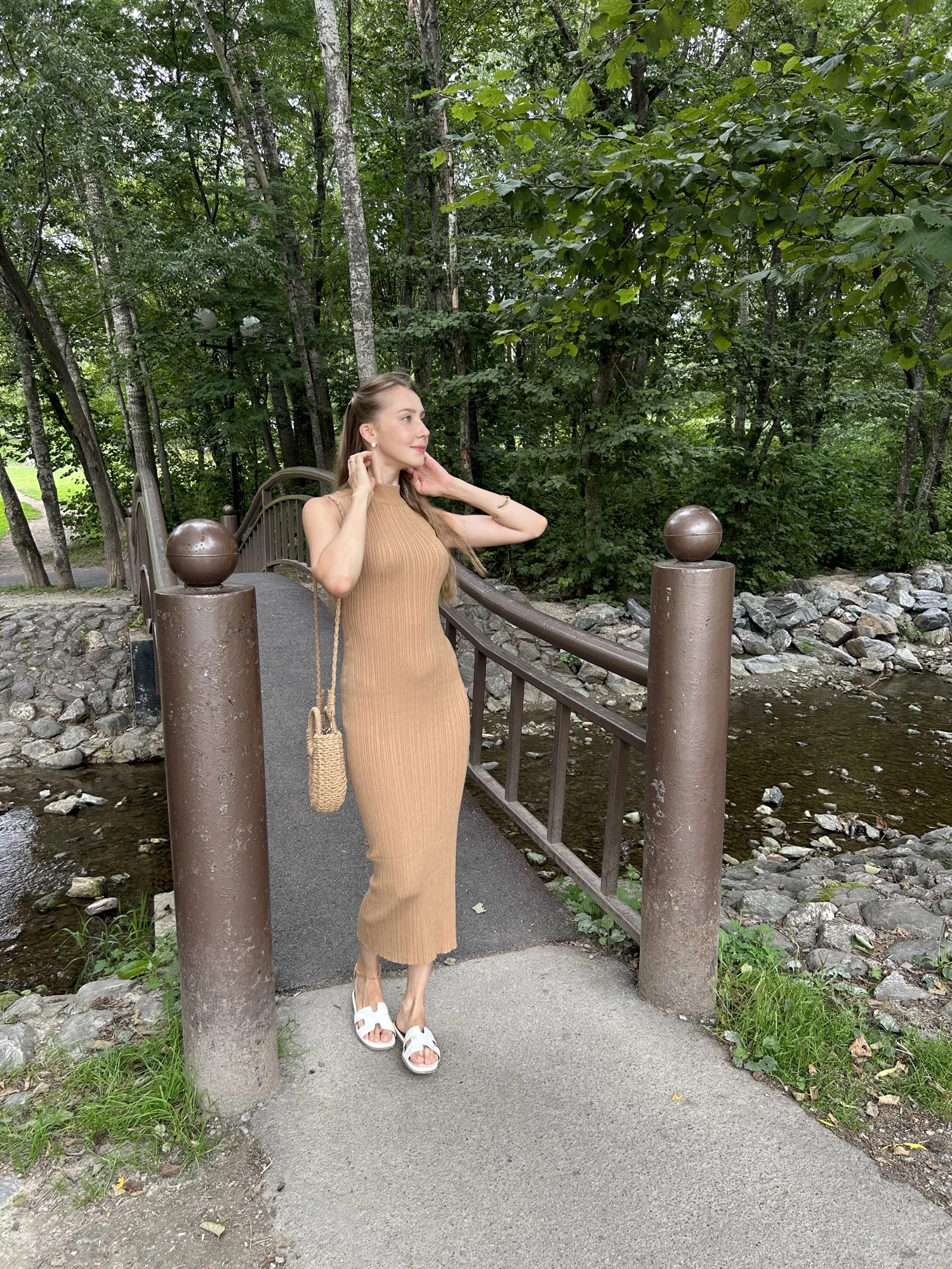 Elegant Sleeveless Turtleneck Knit Maxi Dress for Women photo review