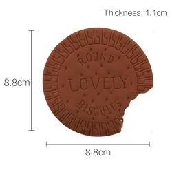Creative Chocolate Cookie-Shaped Notepad - Tearable Cartoon Memo Pads with Cute Design (Style B)