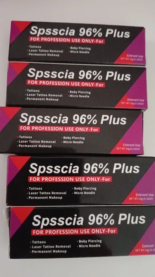 Crème anesthésiante Spsscia 96% avant Microblading/Maquillage Permanent/Épilation photo review