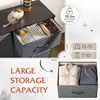 Fabric Dresser for Bedroom, 6-Drawer Storage Tower with Fabric Bins, Chest of Drawers for Closet, Living Room, Hallway,Dark Grey 5