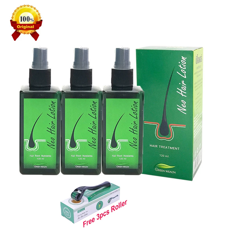 3pcs Thailand Hair Growth Oil Original Neo Hair Lotion 120ml Herbs 100%  Natural Treatment Spray Stop Hair Loss Root Nutrient - Hair Loss Product  Series - AliExpress