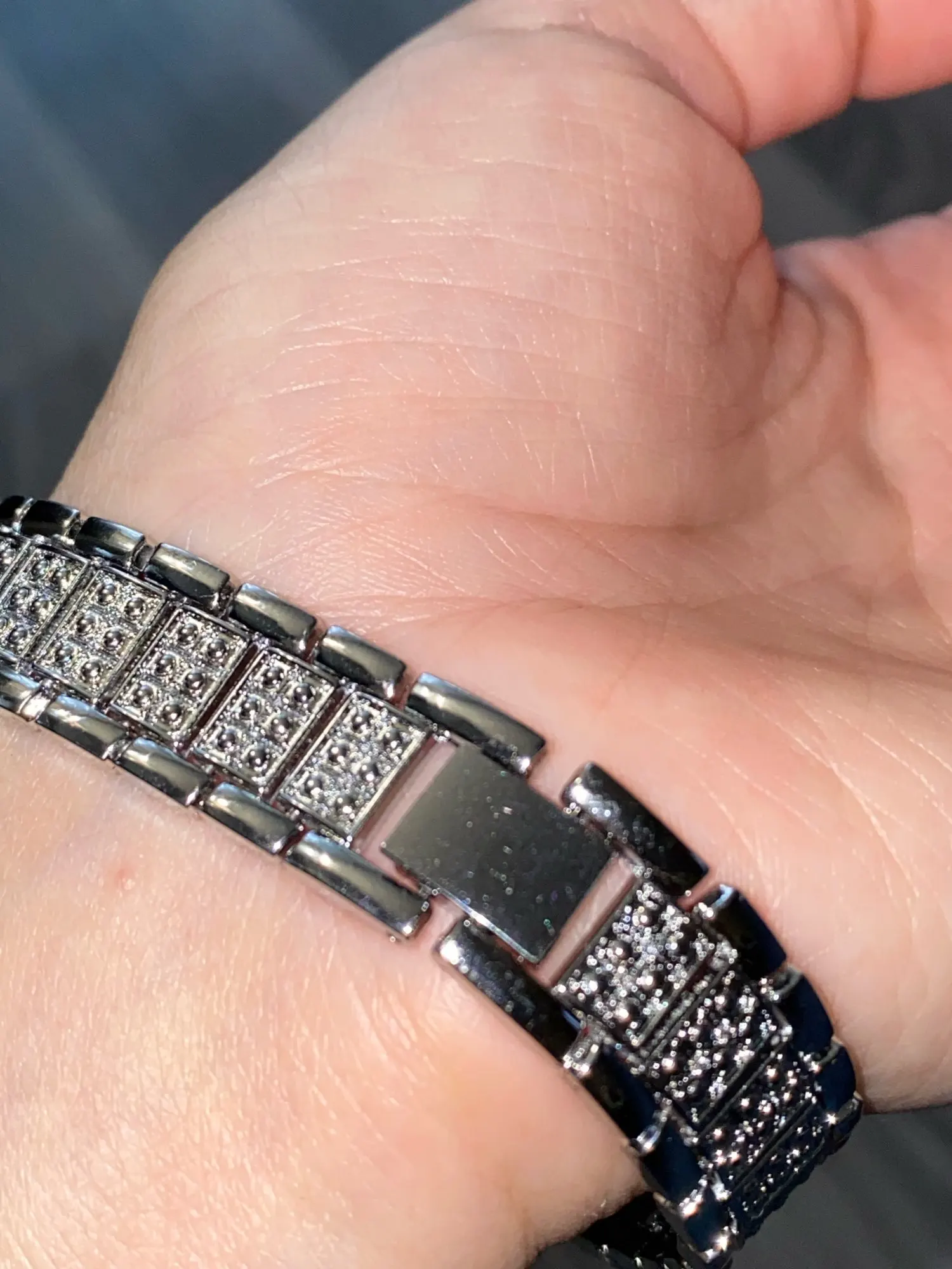 Luxury Diamond Watch for Women, Quartz, Pink Gold, Shiny Crystal, Trendy photo review
