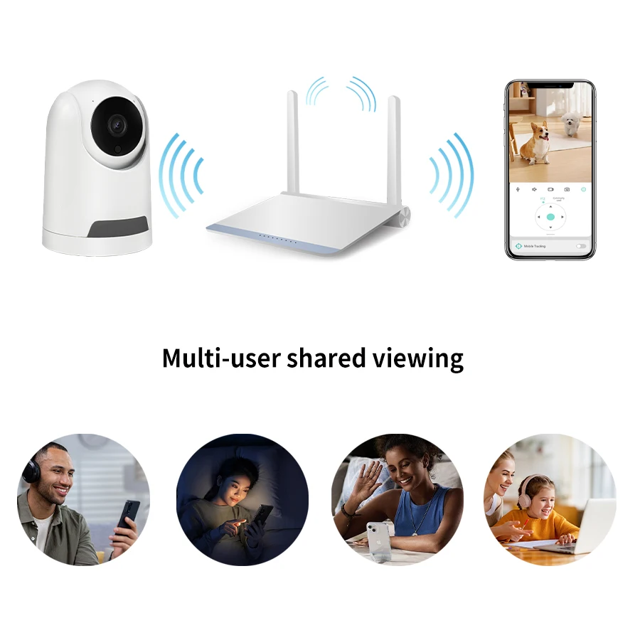 2MP Smart Home Security Protection WIFI Wireless Network CCTV Pet Baby Monitor Camera PTZ Motion Detection Infrared Night Vision 6