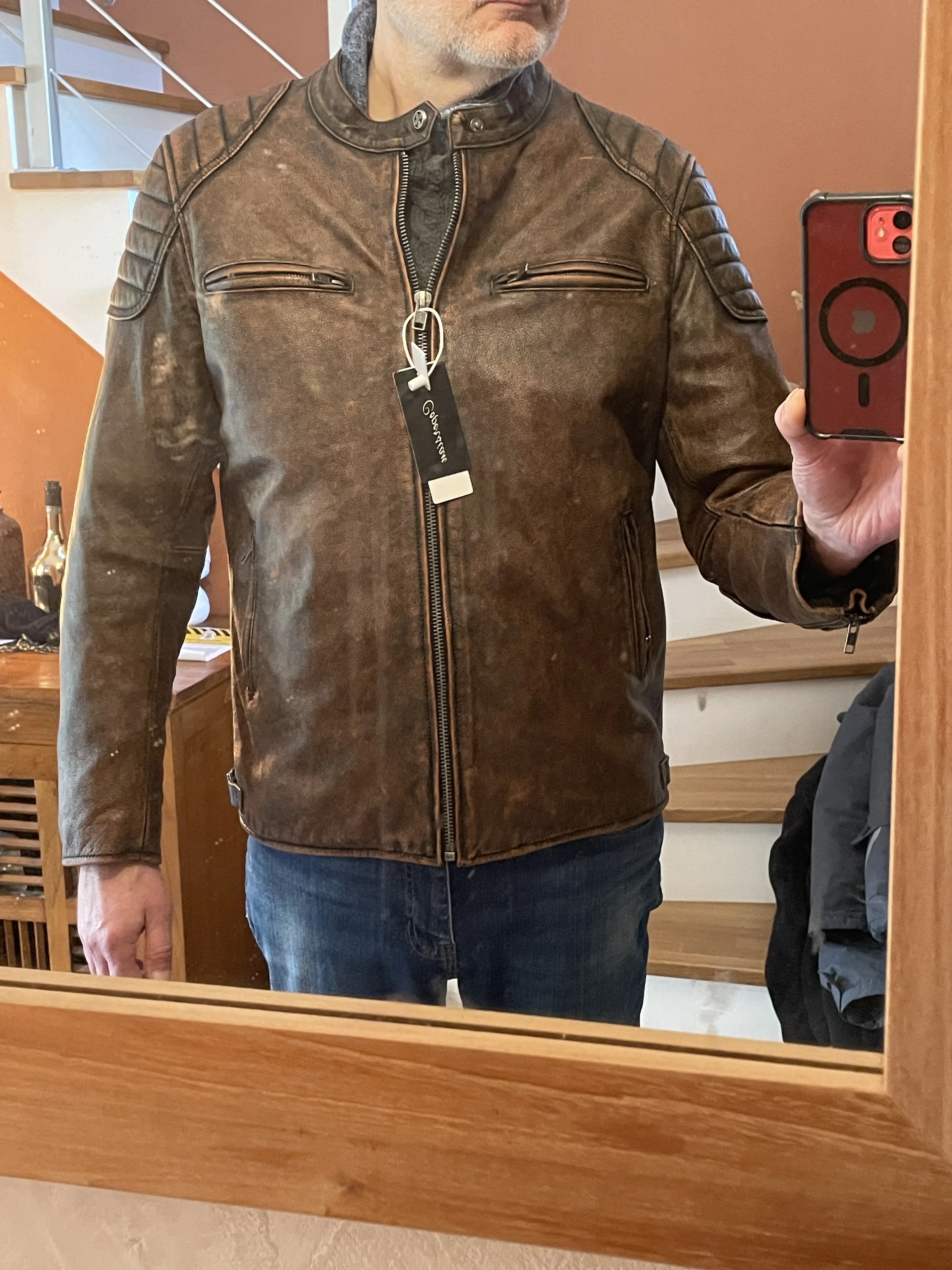 RustForge™ IronRider Leather Jacket photo review
