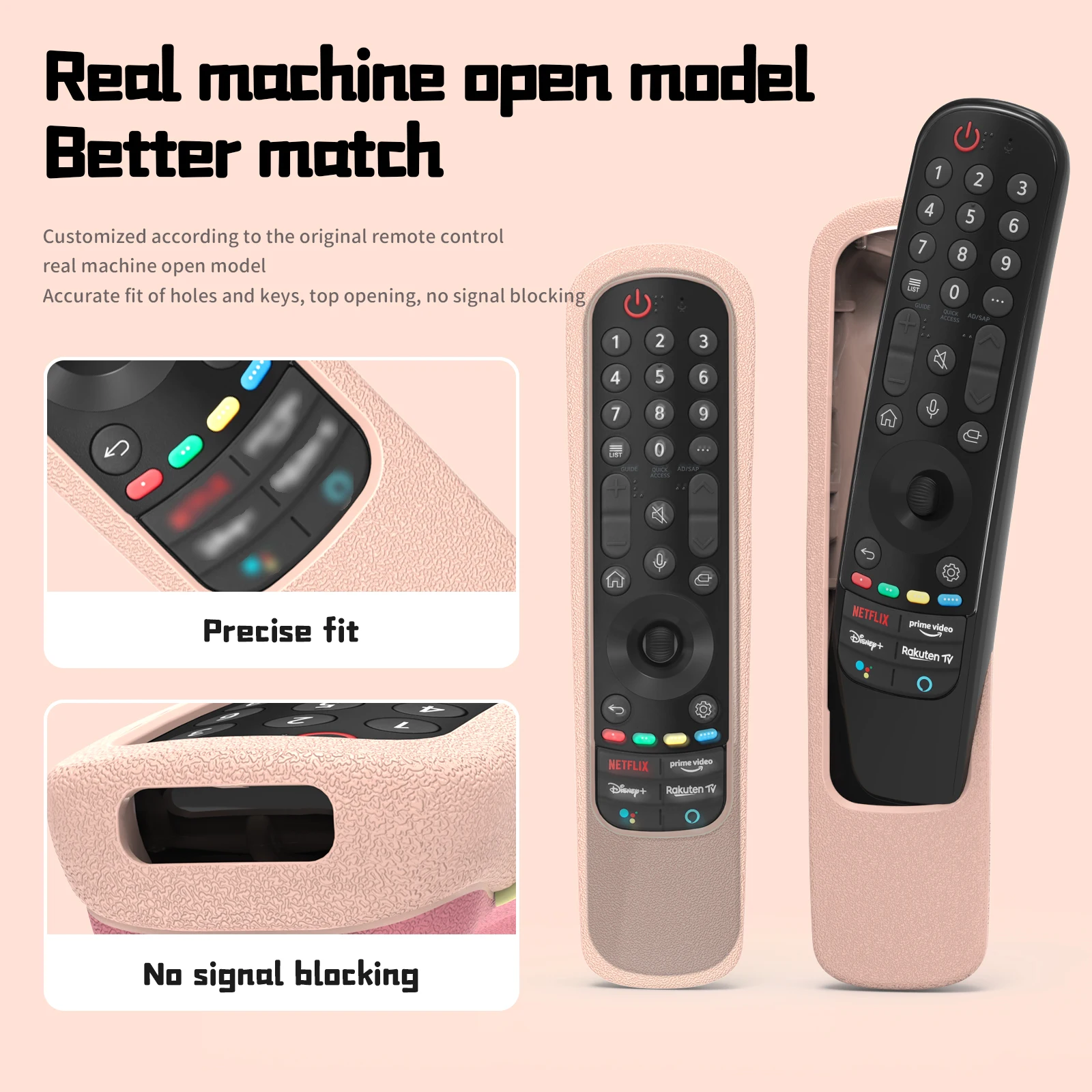 Funda de silicona MR22GN Magic Remote LG compatible con LG MR21GA/MR23GN  MR22GA OLED Smart TV, cubierta protectora a prueba de golpes para LG MR23GN