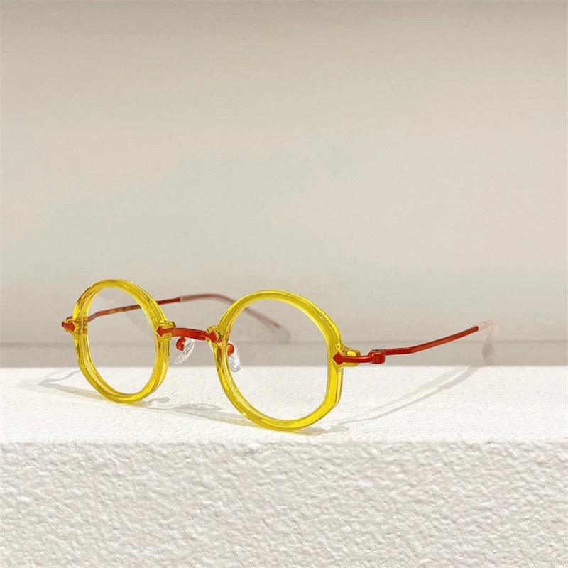 

JAMES TART 482 оптические очки унисекс в стиле ретро с защитой от синего света круглые очки с оправой в футляре