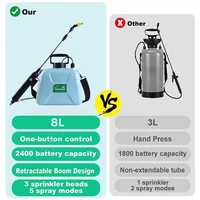 OWJHE 8L автоматический электрический опрыскиватель для садовых растений ручной перезаряжаемый спринклерный опрыскиватель для полива плеч — изображение 5