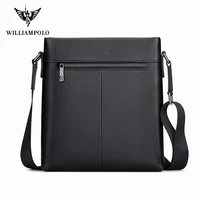 WILLIAMPOLO Men's Shoulder Bag Genuine Leather Handbags Men Leather Messenger Bag Small Crossbody Bags For Man Fashion 2