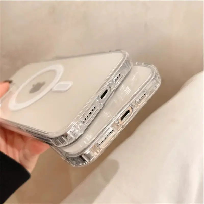 Capa Magnética Para Carregador Sem Fio Magsafe para IPhone 7 8 plus 11 12 13 14 Pro Max — view 2