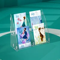 Clear Acrylic Display Stand For Facial Mask Cosmetic Bathroom Rack Skin Care Product Display Storage Rack Multi-Layer Organizer 1