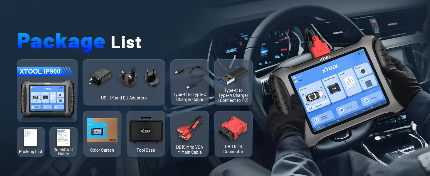 XTOOL IP900 Kfz-Scanner 2026: Diagnosegeräte mit 41 Funktionen, OBD2-Scanner, Steuergerätecodierung, 3 Jahre kostenlose Updates, FCA AutoAuth, CANFD & DoIP, Vor- und Nachscan, im Vergleich zum XTOOL D8S – Detail 17
