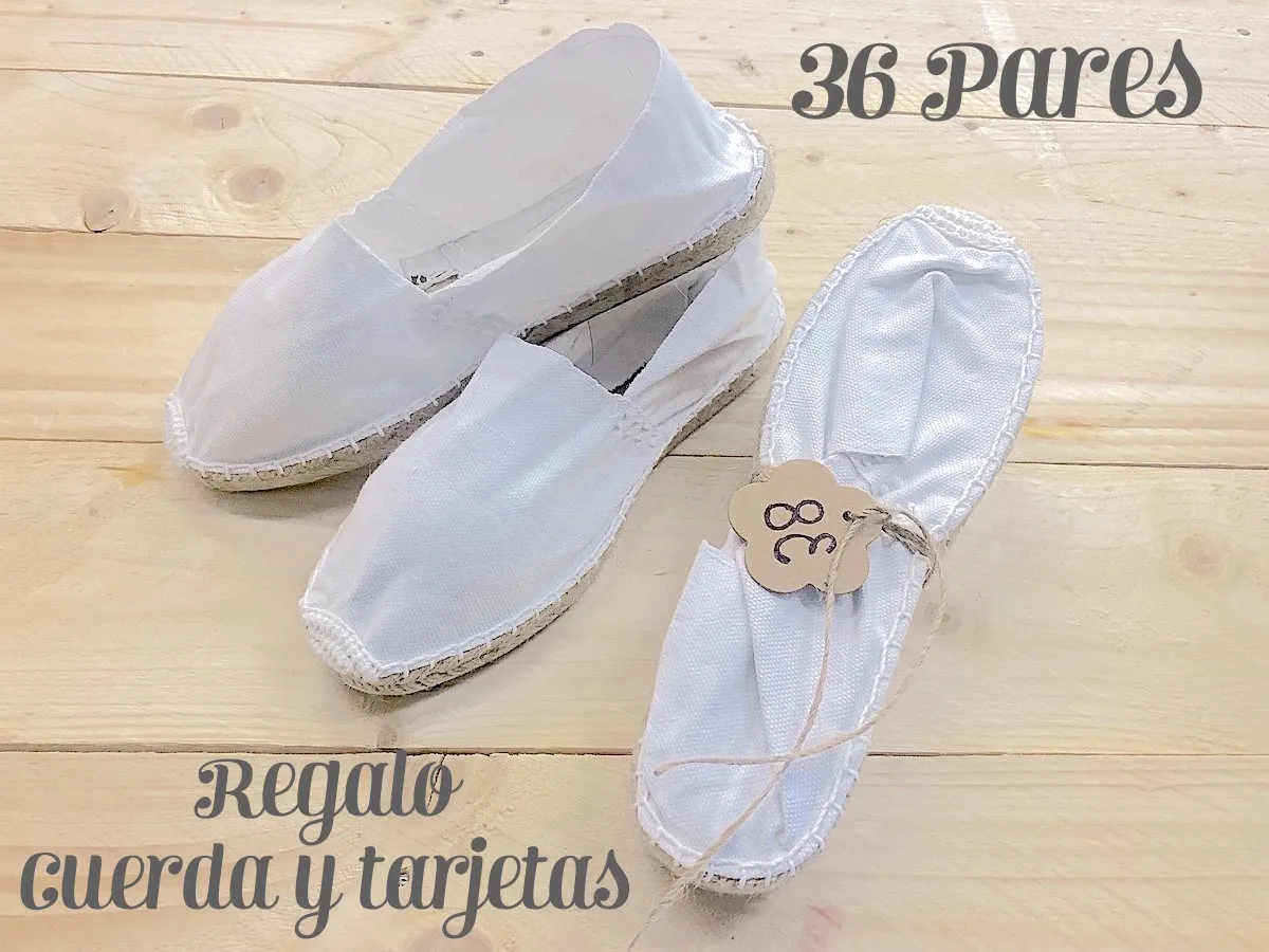 Zapatos Alpargatas Rayas Boda Alpargatas Boda Alpargatas Esparto - Main Image