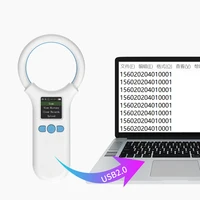 134.2KHz 125kHz Animal RFID Reader Pet Cat Dog Microchip Scanner FDX-B Glass Chip USB/Bluetooth/2.4G Animal Tag Reader 4