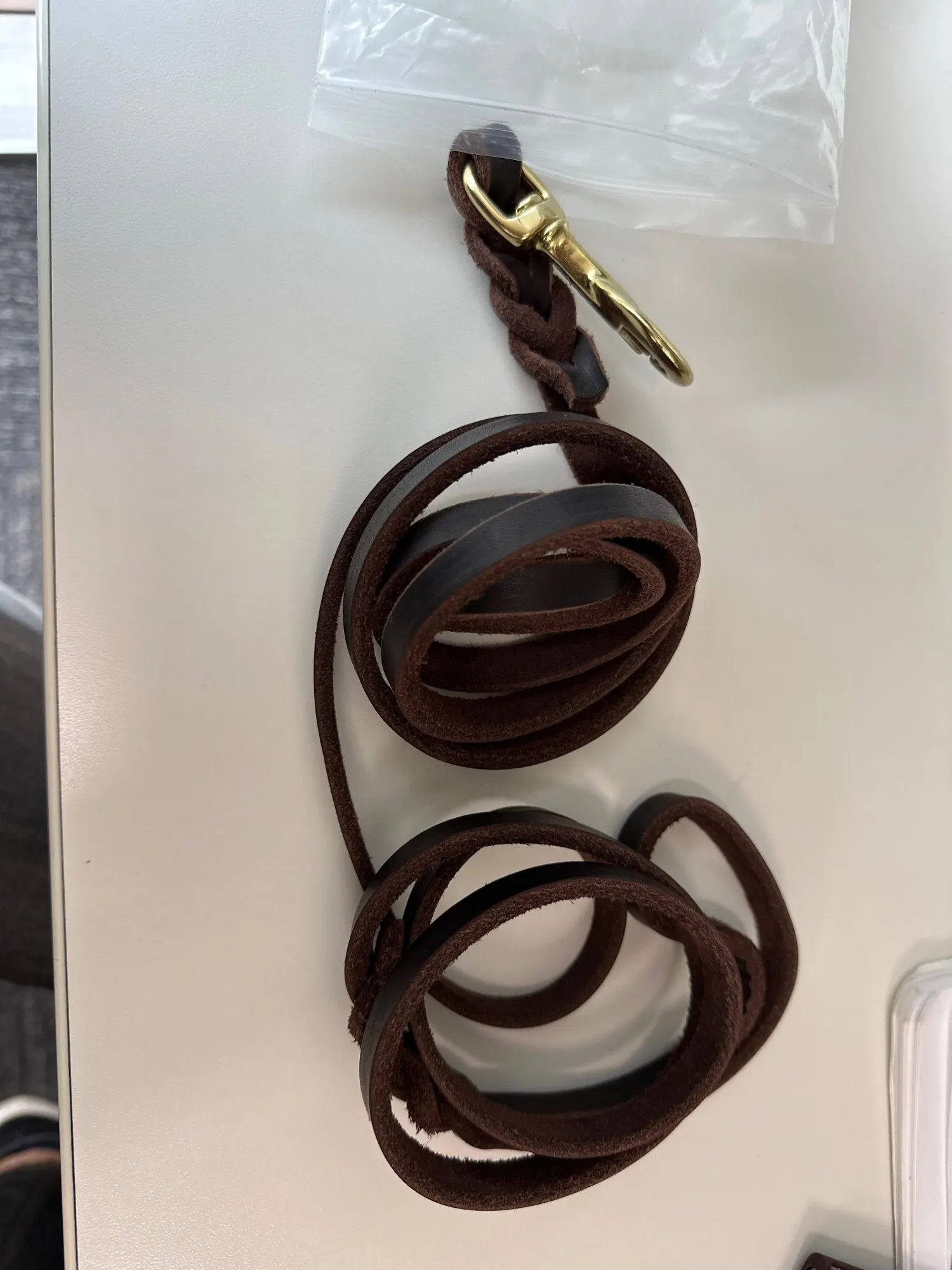 Braid Paws Genuine Leather Dog Leash: Stylish Long Lead for Medium to Large Pets photo review