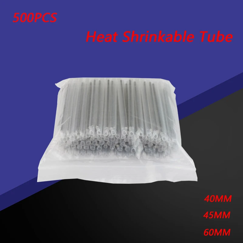 500Pcs/Lot 40 45 60Mm Cable Protection Sleeves Ftth Heat Shrink Splice Protector，Fusion Protection Splice Sleeves High Quality