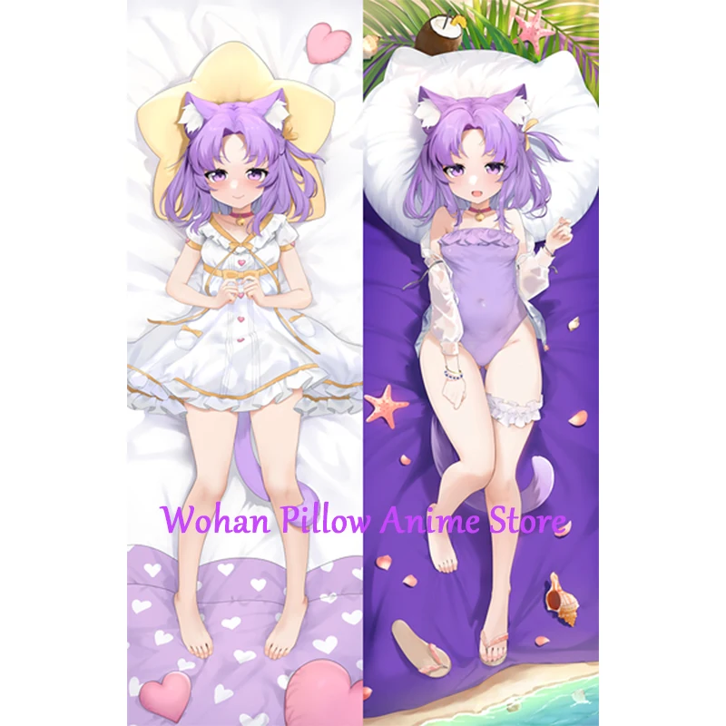 

Dakimakura Anime Pillow Cover Kuri Double Sided Print Life-size Halloween Christmas Decoration