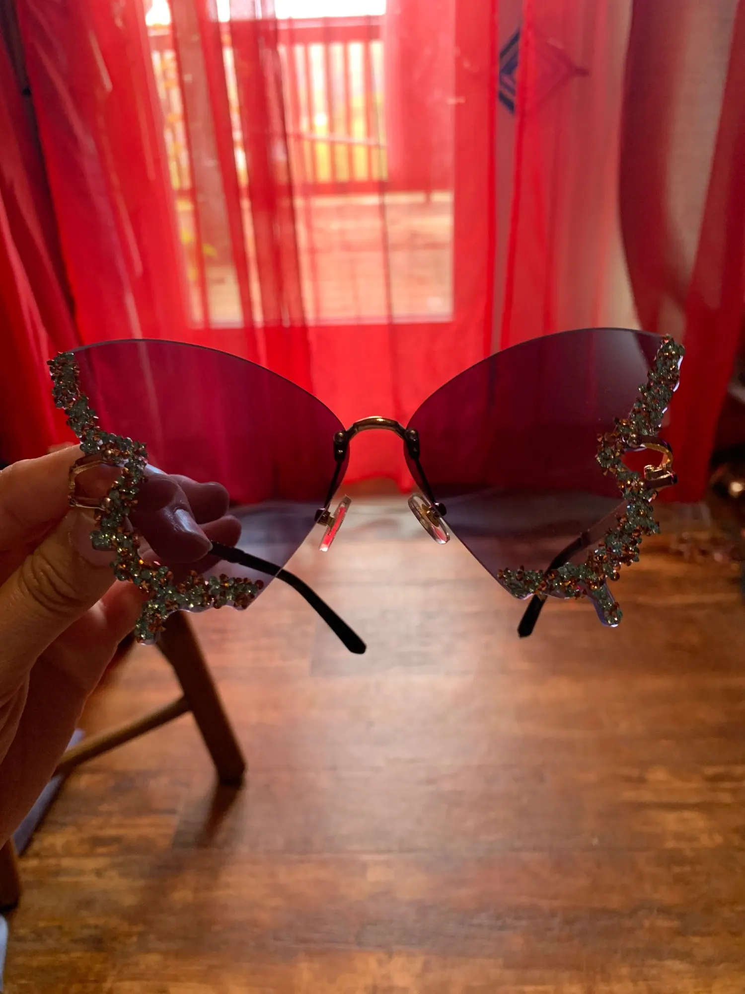 Diamond Butterfly Sunglasses