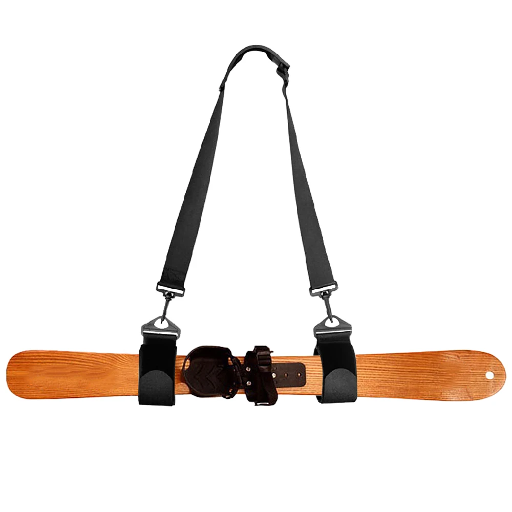 Ski Pole Carrying Strap Adjustable Ski Pole Shoulder Strap Skiboard Fixed Strap with Ant-Slip Pad Nylon Skiing Bag For Ski board 5