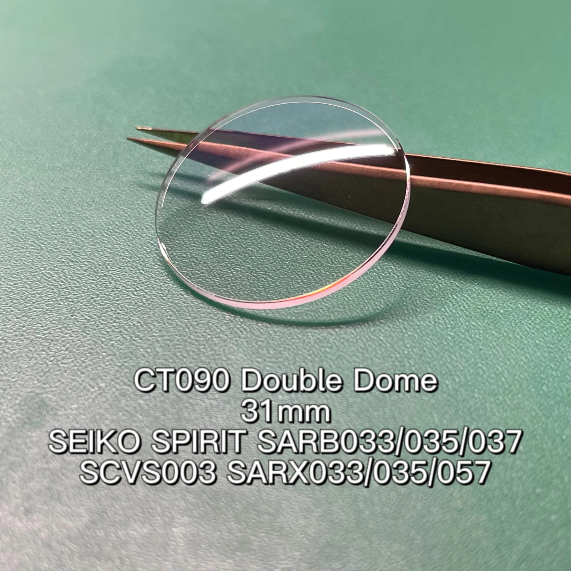 Ct090-Cristallo Zaffiro A Doppia Cupola-Seiko Spirit Sarb033 Sarx033 Sarb035 Sarx035 Sarb037 Sarx057