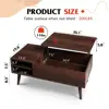 Lift Top Coffee Table for Living Room,Small Coffee Table with Storage,Hidden Compartment and Adjustable Shelf 3