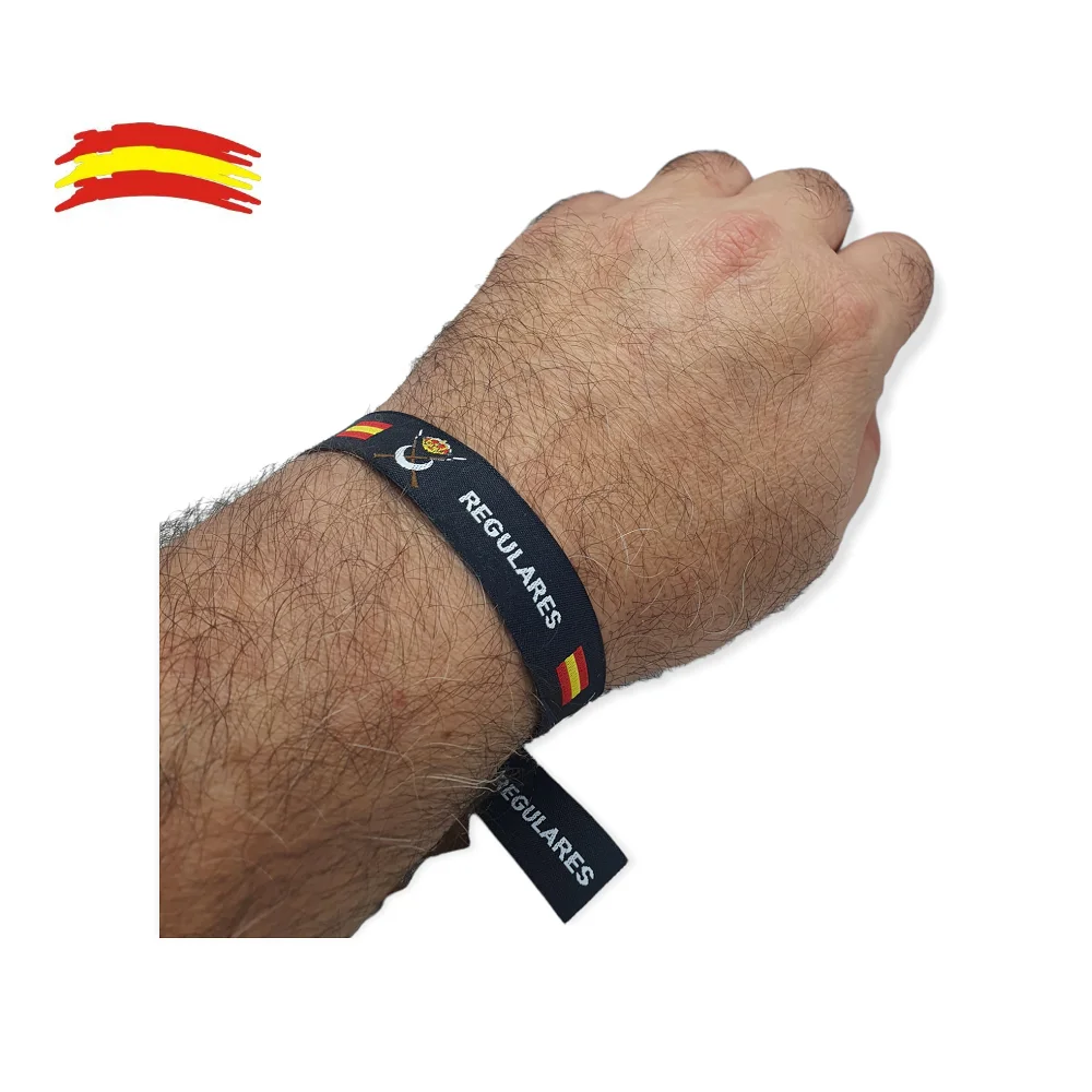 Pack De 6 Pulseras De La Armada Española - Tela Y Hilo Tricotado, Ajustables Y Unisex - 30 X 1.4 Cm