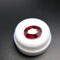Pretty Ruby Gem Oval Faceted Cut VVS Loose Gemstone UV Test Ruby for Jewelry Making Materials 1