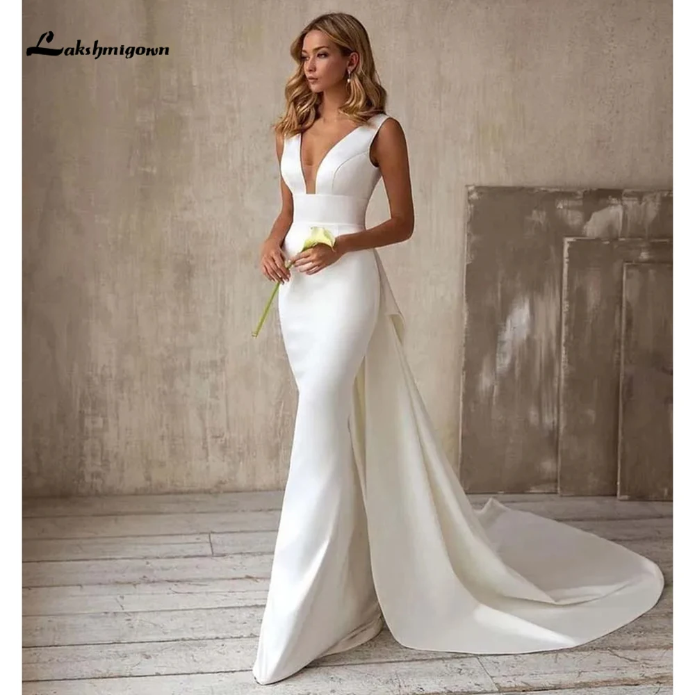 

Женское свадебное платье It's yiiya, белое платье со съемным шлейфом без рукавов на лето 2024