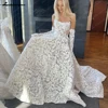 Customized Boho Wedding Dress Beach Bride Dresses Backless Puff Wedding Gowns for Women Custom Made vestido de novia sirena 1