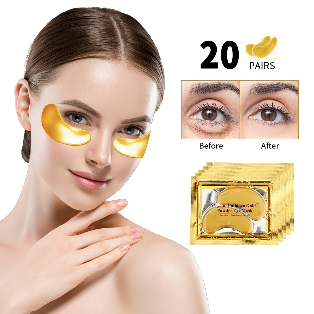GoldCollagenMoisturizingCrystalEyeMaskEffectiveAntiWrinkle