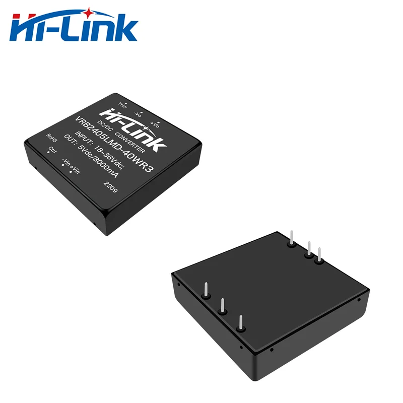 5 개/몫 가정용 18-36V 입력 5V 8A 40W 출력 DCDC 컨버터 모듈 HiLink 절연 VRB2405LMD-40WR3 스텝 다운