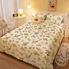 2025 New Collection Solid Color All-Season Washed Cotton Bedding Set, Fitted Sheets for Student Dorms, Home Bedrooms 2