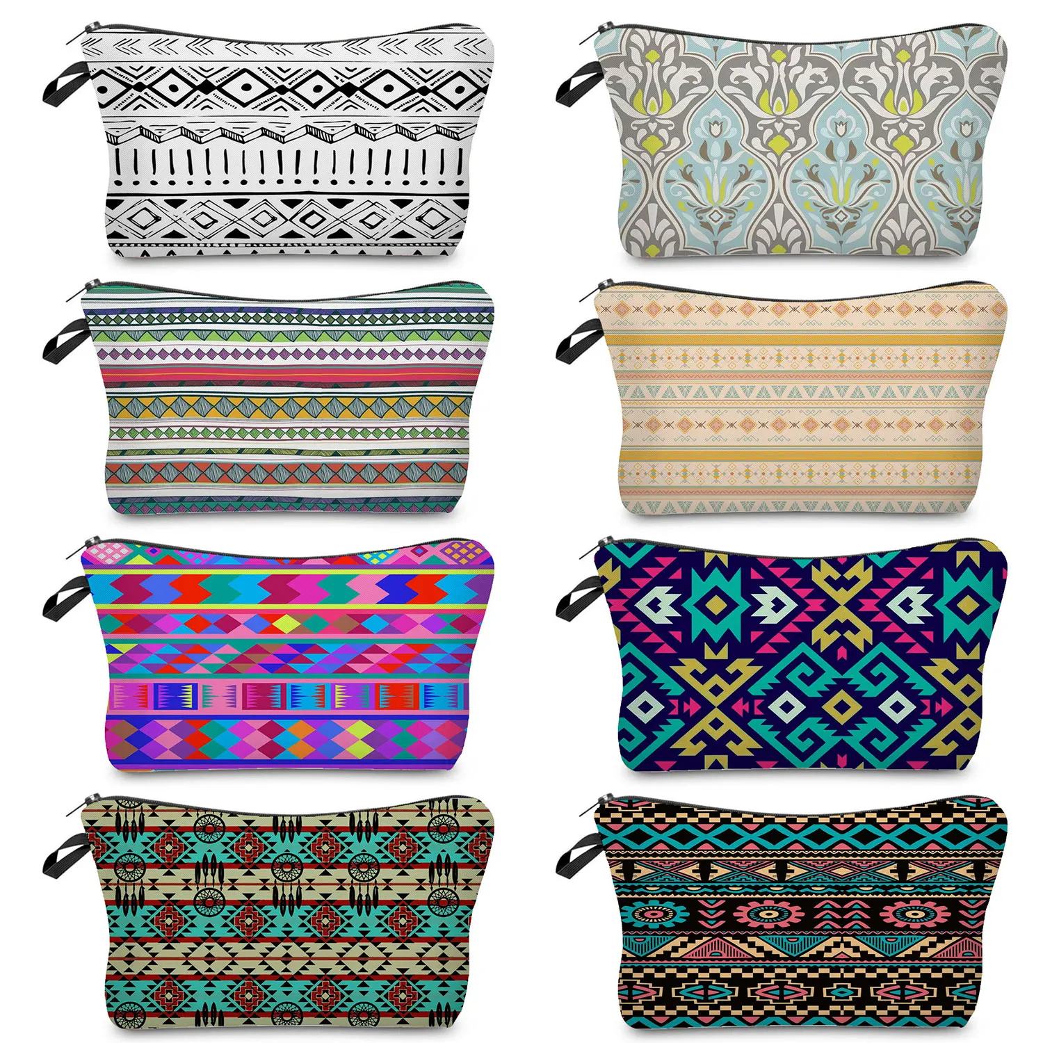 

Mandala Floral Geometric Print Women's Cosmetic Bag Student Pencil Case Outdoor Portable Travel Toiletry Bag School Teacher Gift